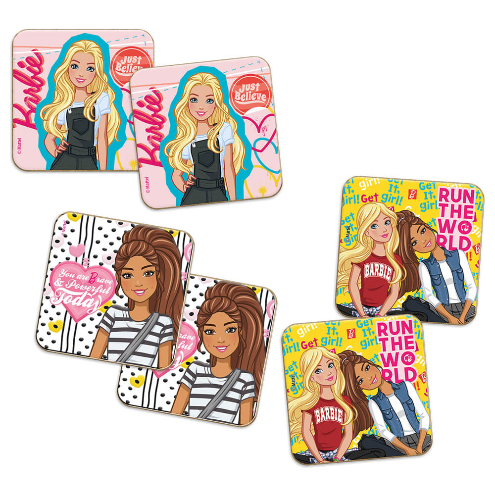 Barbie Jogo Da Memoria 12 Pares (24 Pcs) Cartonado – Fun Divirta-se