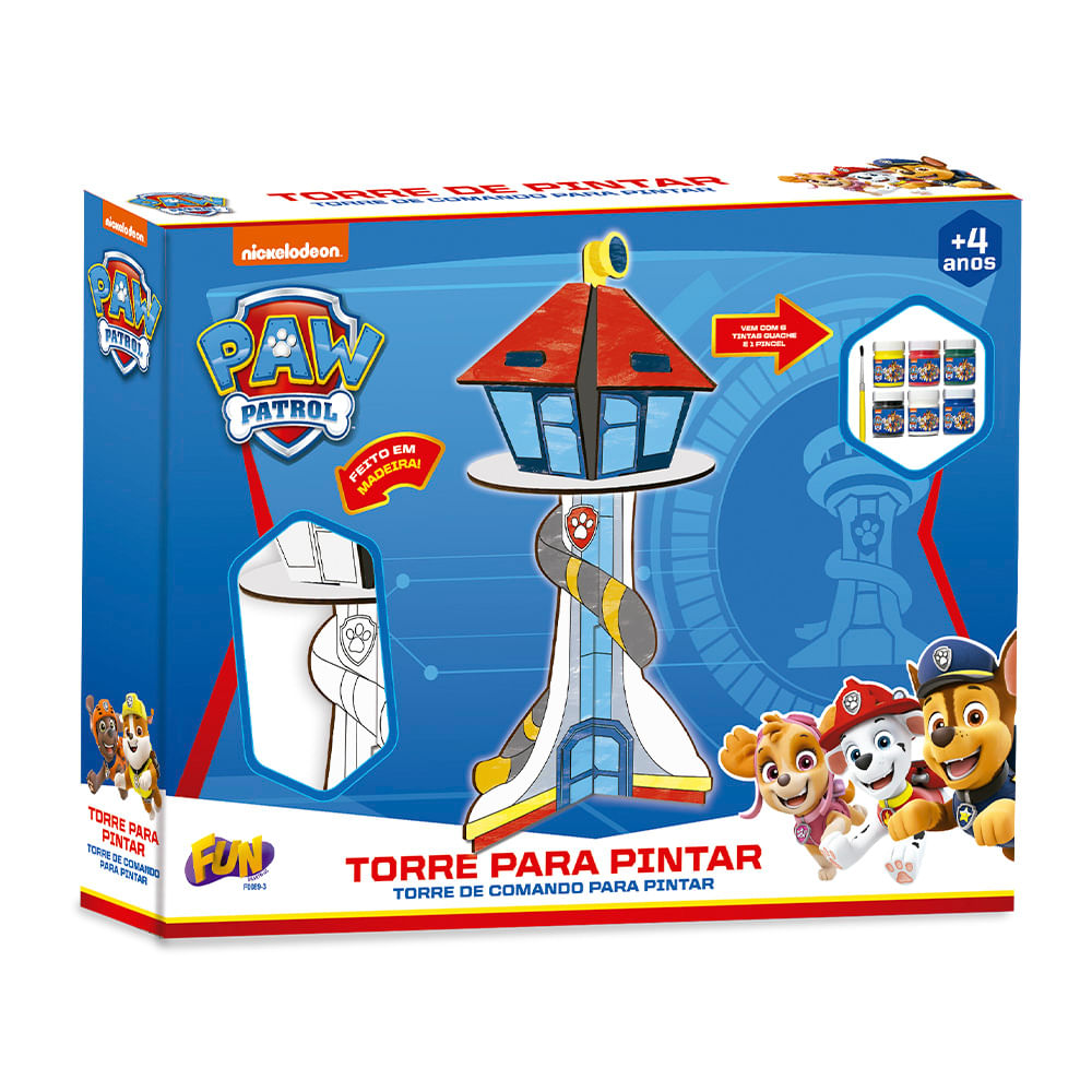 Patrulha Canina Torre Para Pintar – Fun Divirta-se – Fun Divirta-se