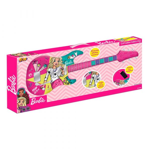 Barbie Guitarra Fabulosa C Funcao Mp3 Player - Image 3